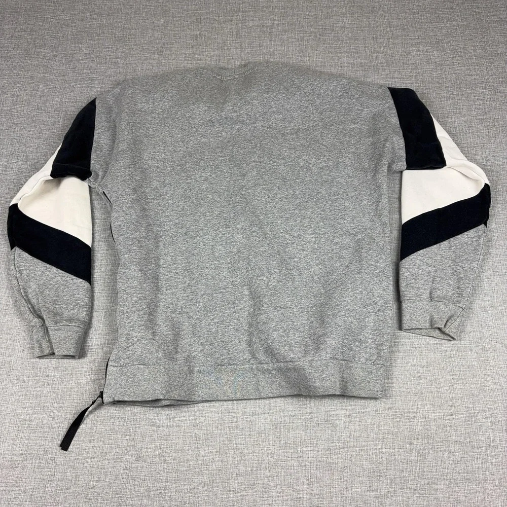 Nike Sweatshirt Mens M Gray Crewneck Pullover Nike Air Graphic Zip 928835-053